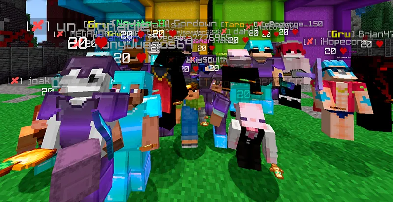 Grupo grande de jugadores reunidos en una arena de Los Taroleros Network