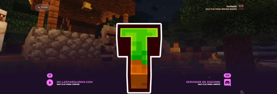 Portada de la tienda online de Los Taroleros Network, servidor de Minecraft alojado en TaroHosting